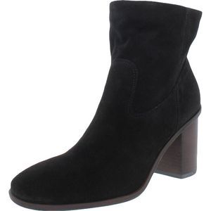 Lucky Brand Womens Jozelyn Black Suede Round Toe Mid-Calf Boots Shoes NWT size 7